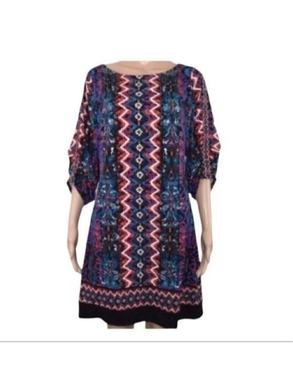 LAUNDRY by Shelli Segal Aztec design dress size 8P